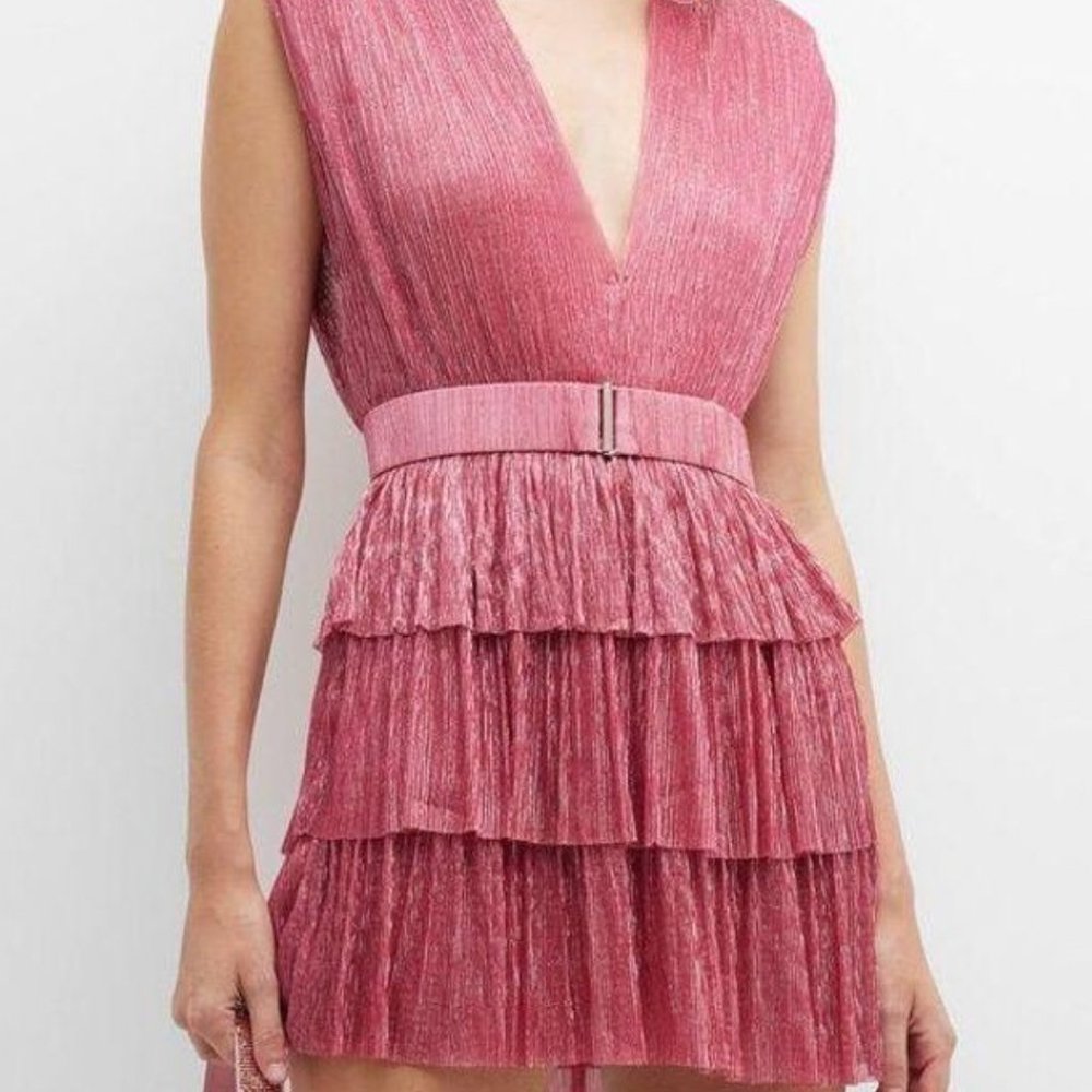 NWT Sabina Musayev Skyler Dress Pink, M (Orig $258)